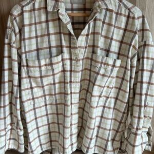 Everlane Oversized Plaid Button-Up Shirt